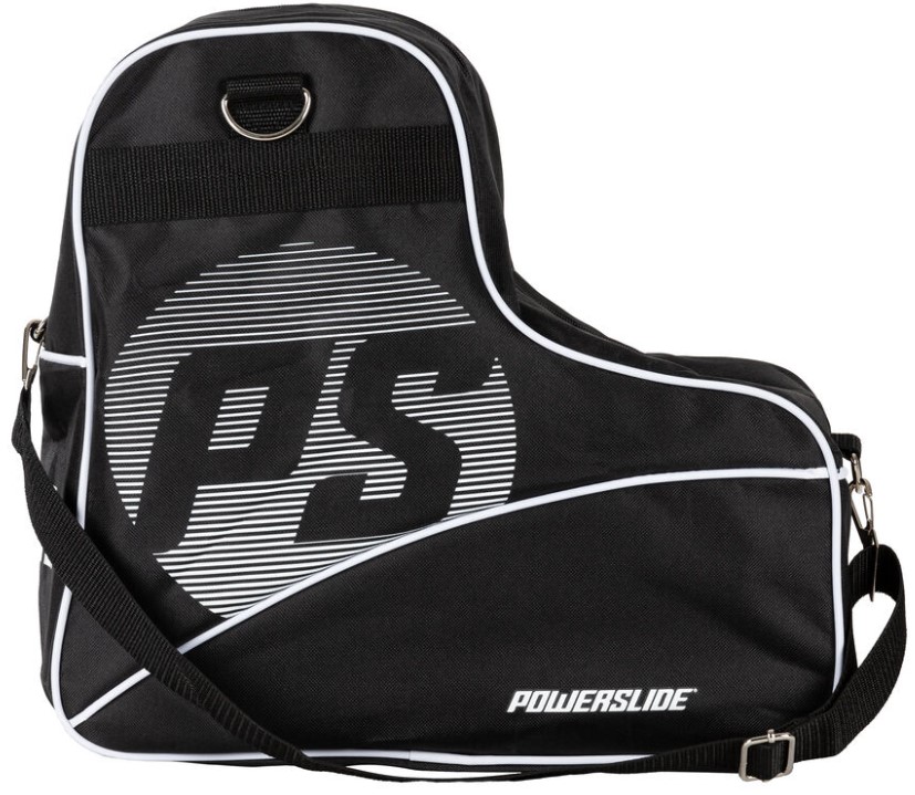 Powerslide skate bag with the Powerslide brand on it displayed and called Skate Bag I and in the form of an inline skate